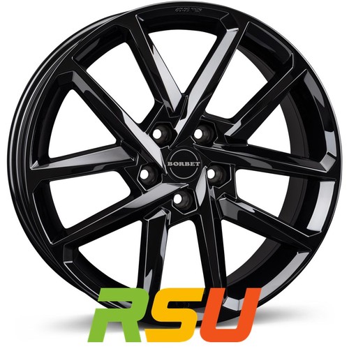 Borbet black glossy - n,